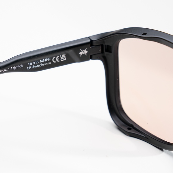 Smith Embark Sunglasses. Matte Black. ChromaPop Glacier copper blue mirror - Picture 6 of 10
